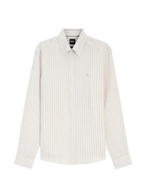 striped button-down shirt by HUGO BOSS