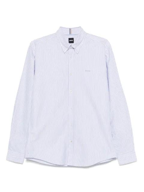 striped cotton shirt by HUGO BOSS