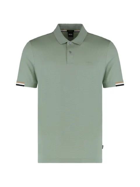 striped-detail polo shirt by HUGO BOSS
