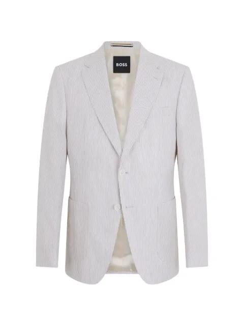 striped single-breasted blazer by HUGO BOSS