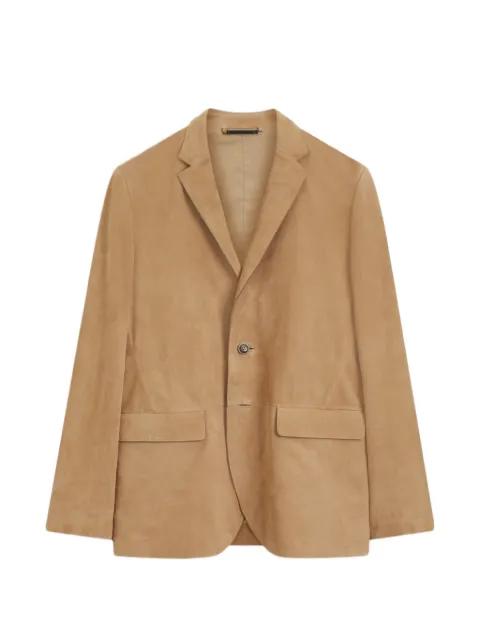 suede blazer with AMF stitching by HUGO BOSS