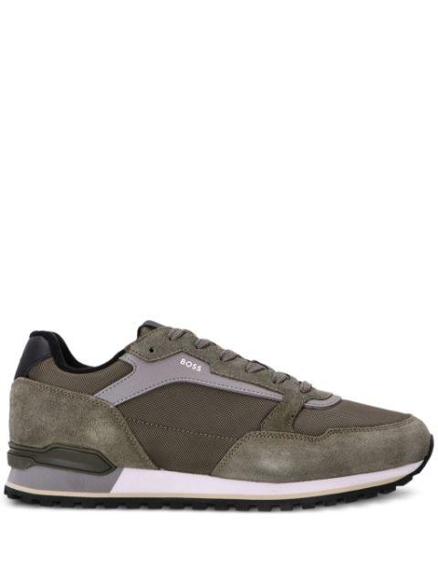 suede-trimmed mesh sneakers by HUGO BOSS