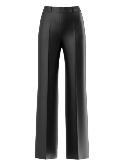 tailored faux-leather trousers by HUGO BOSS