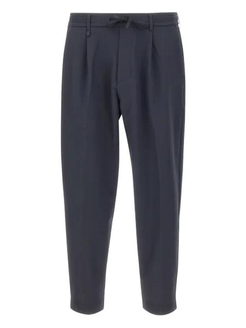 tapered-fit trousers in water-repellent stretch fabric by HUGO BOSS