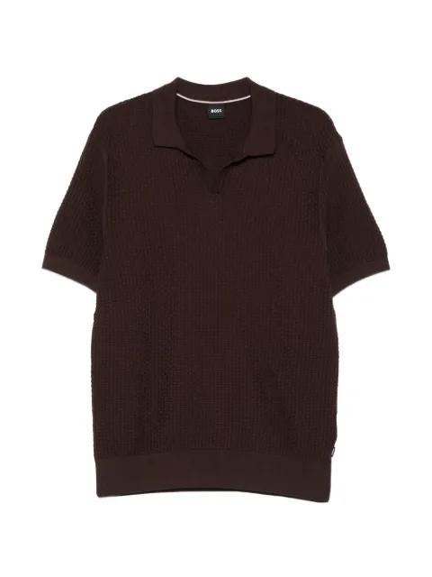 texture V-neck T-shirt by HUGO BOSS