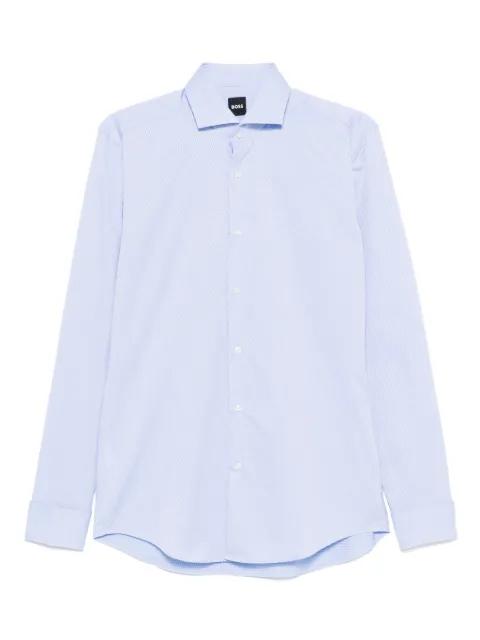 textured cotton shirt by HUGO BOSS
