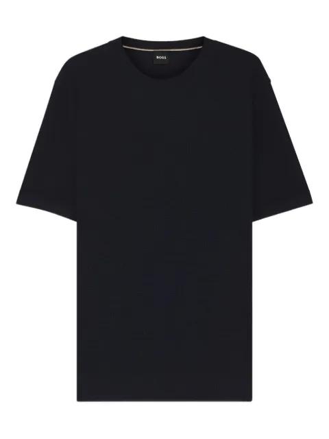 textured crew-neck T-shirt by HUGO BOSS