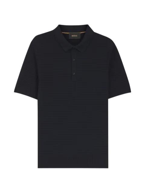 textured polo shirt by HUGO BOSS