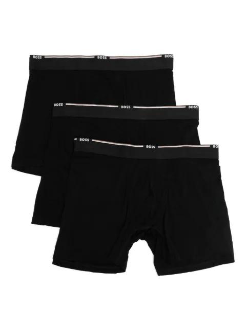 three-pack of boxer briefs in a bamboo blend by HUGO BOSS