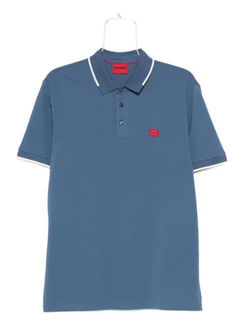 tipped-collar logo polo shirt by HUGO BOSS