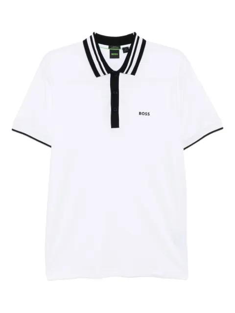 tipped-collar polo shirt by HUGO BOSS