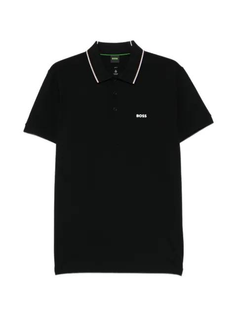 tipped cotton polo shirt by HUGO BOSS