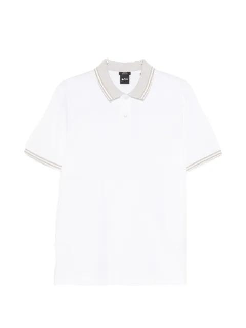 tipped-trim polo shirt by HUGO BOSS