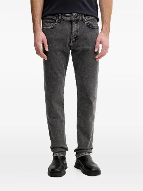 tonal topstitching straight-leg jeans by HUGO BOSS