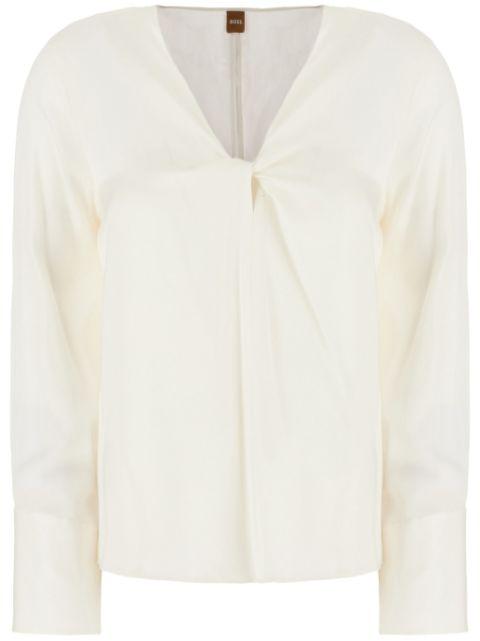 twist-front blouse by HUGO BOSS