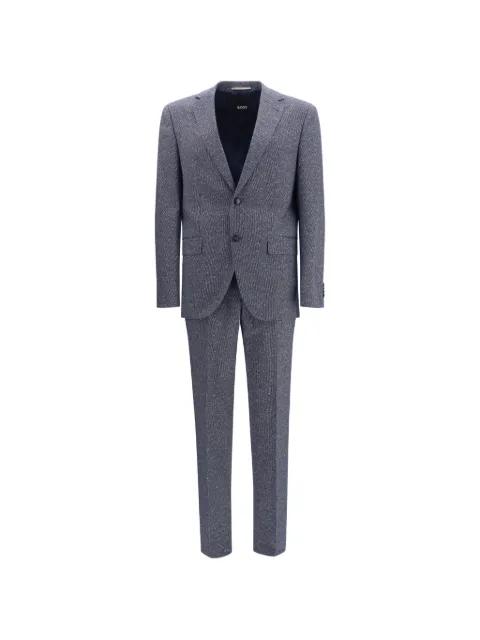 two-piece regular-fit suit in stretch bouclé by HUGO BOSS