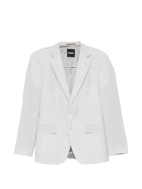 two-piece slim-fit suit in micro-patterned fabric by HUGO BOSS