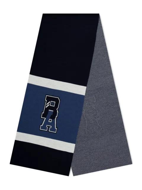 varsity-stripe wool scarf by HUGO BOSS