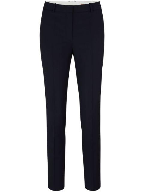 virgin wool cropped trousers by HUGO BOSS