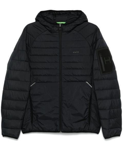 water-repellent padded jacket with decorative reflective details by HUGO BOSS