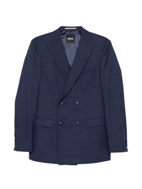 wool double-breasted suit by HUGO BOSS