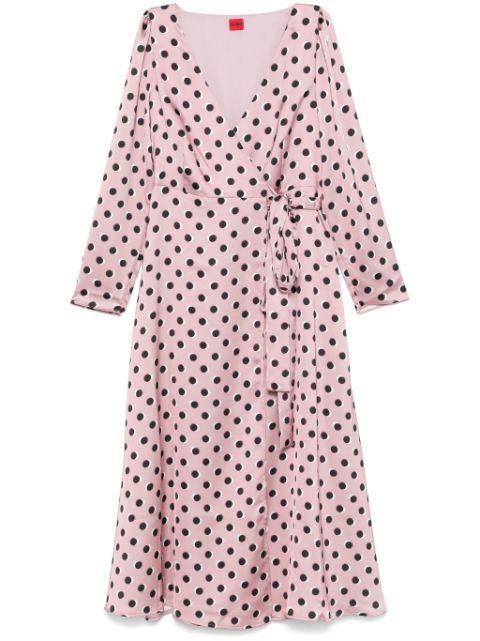 wrap midi dress by HUGO BOSS