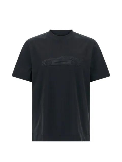 x ASTON MARTIN mercerised-cotton T-shirt with car artwork by HUGO BOSS