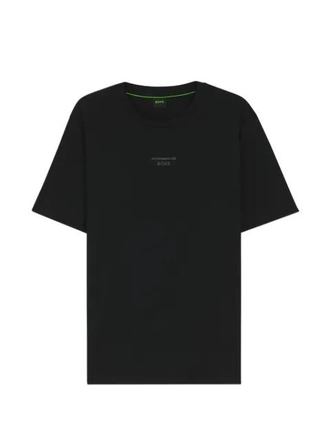 x Porsche mercerized-cotton T-shirt with rear graphics by HUGO BOSS