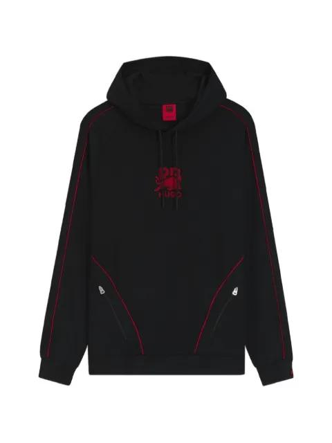 x RB Dofrentis drawstring piped hoodie by HUGO BOSS
