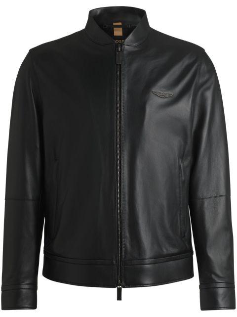 xASTON MARTIN leather jacket by HUGO BOSS