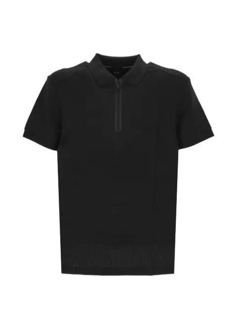 zip-fastening mesh polo shirt by HUGO BOSS