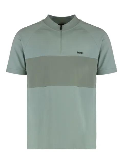 zip-fastening polo shirt by HUGO BOSS