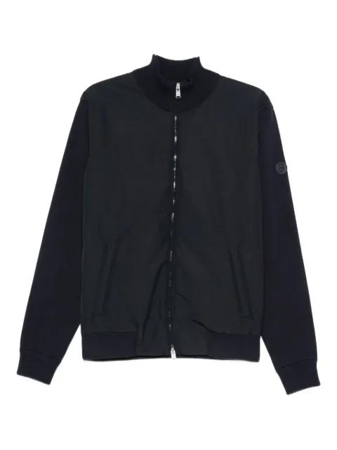 zip-front cotton sweater by HUGO BOSS