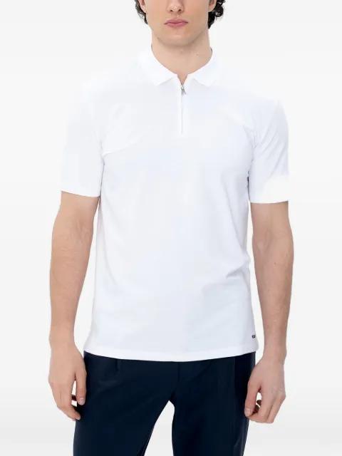 zip-neck polo shirt by HUGO BOSS