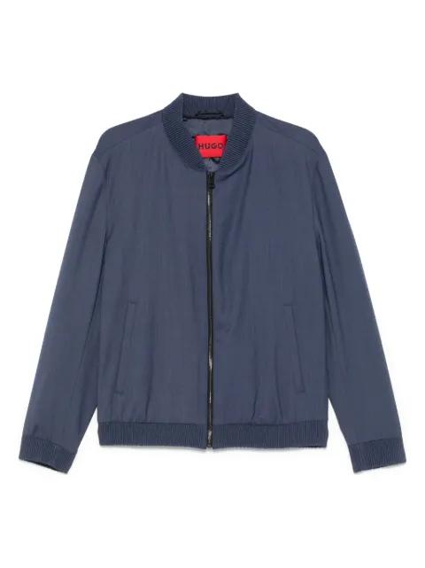 zip-up bomber jacket by HUGO BOSS