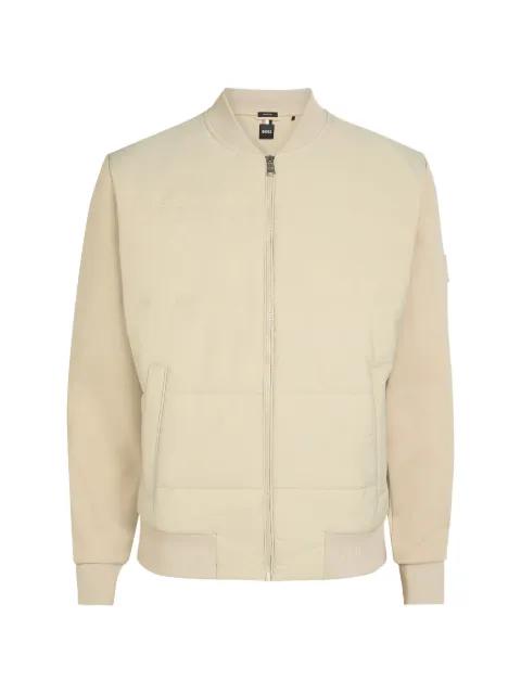 zip-up bomber jacket by HUGO BOSS