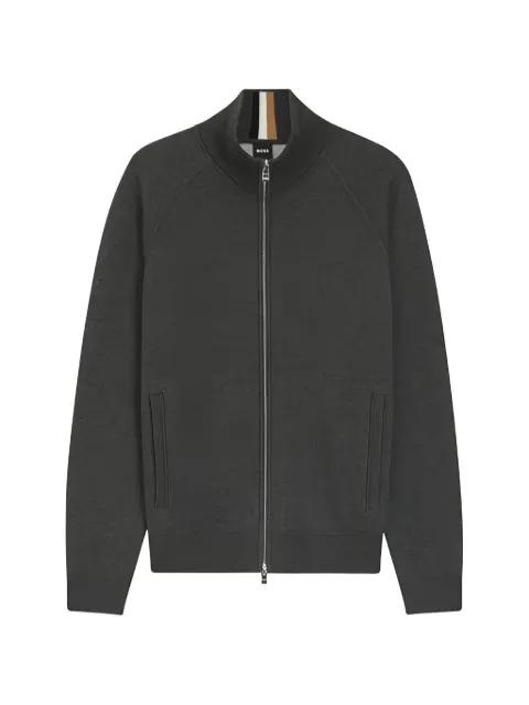 zip-up cardigan by HUGO BOSS