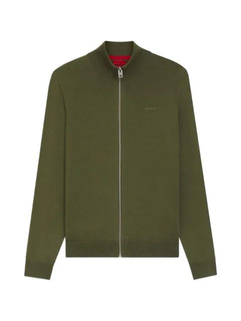 zip-up cotton jacket by HUGO BOSS