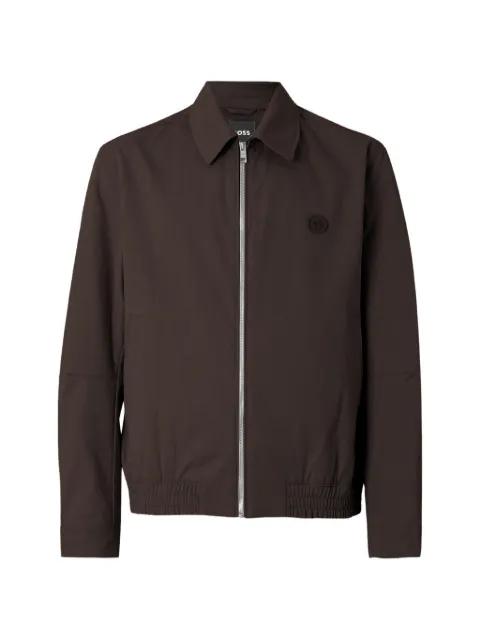 zip-up shirt jacket by HUGO BOSS