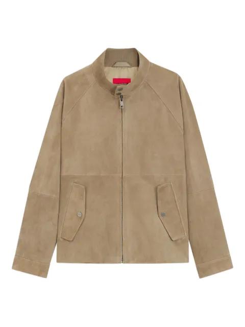 zip-up suede jacket by HUGO BOSS