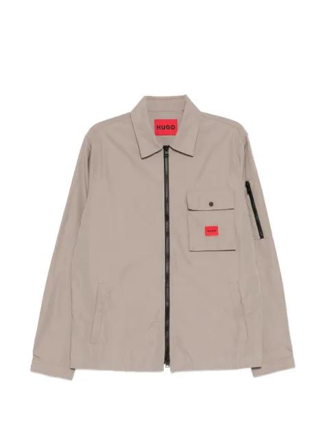 zip-up utility shirt by HUGO BOSS