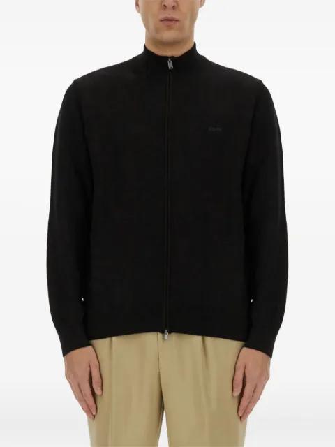 zipped cotton sweatshirt by HUGO BOSS