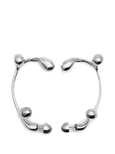 Serti sphere-detail earrings by HUGO KREIT