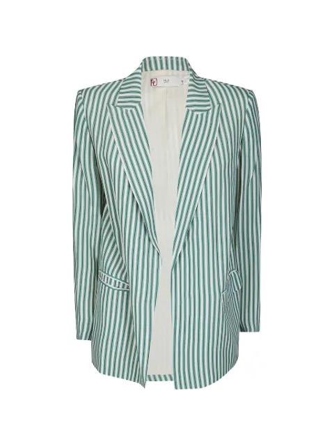 stripe-print jacket by HUI HUI