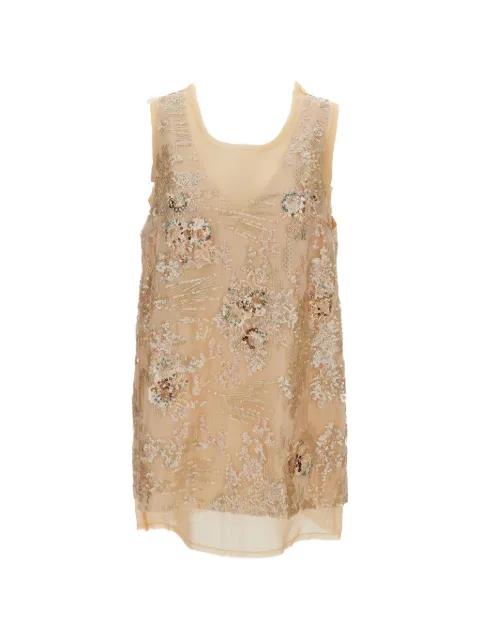 Orazio embellished V-neck blouse by HUI MILANO