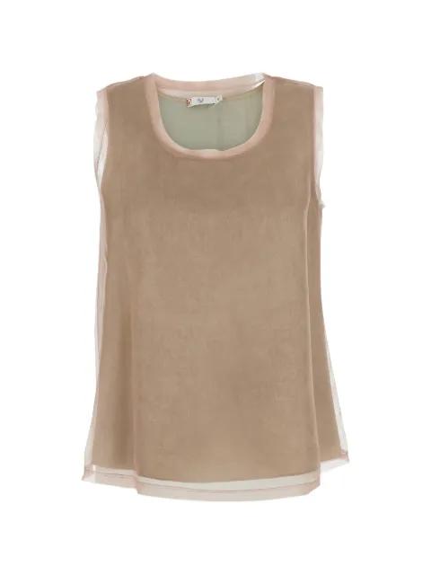 Quirino silk top by HUI MILANO