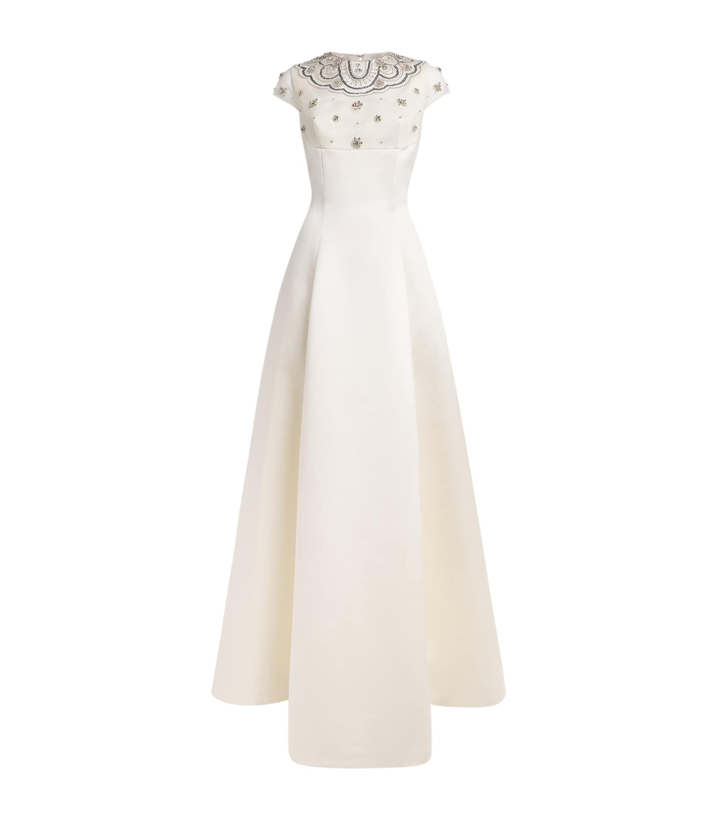 Huishan Zhang Embroidered Margo Gown by HUISHAN ZHANG