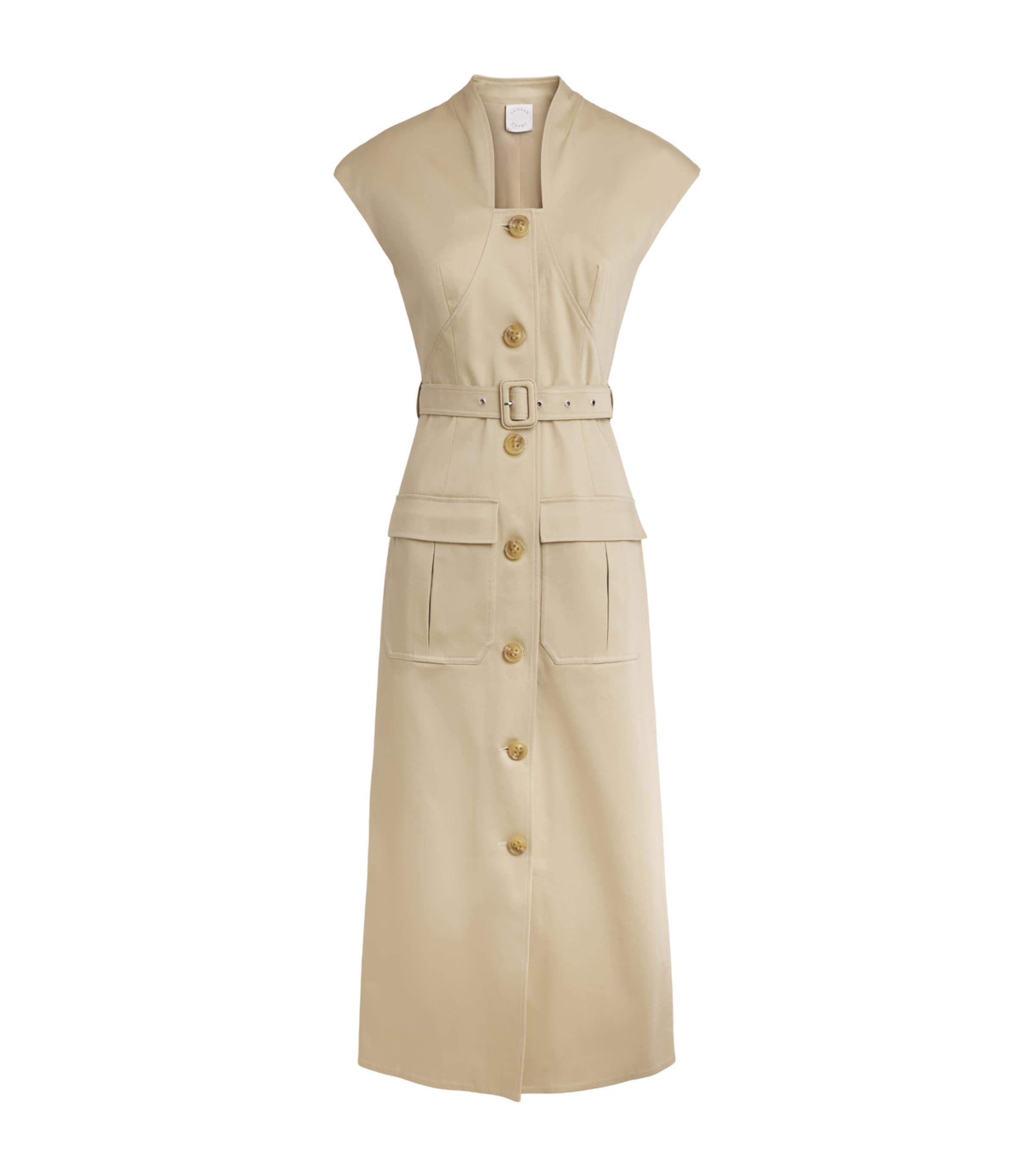 Huishan Zhang Stretch-Cotton Nyx Midi Dress by HUISHAN ZHANG