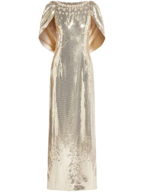 sequinned gown by HUISHAN ZHANG