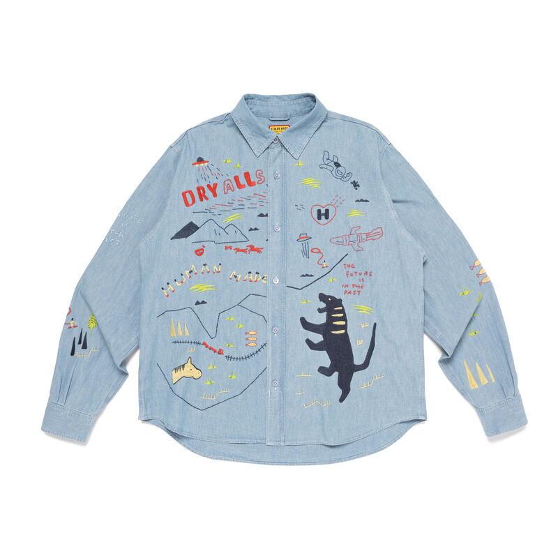 EMBROIDERED CHAMBRAY SHIRT by HUMAN MADE